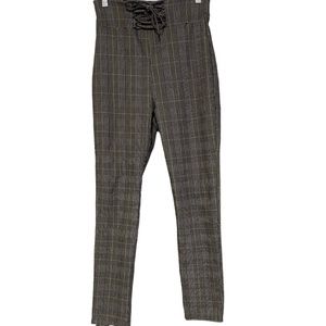 Windsor High Waist Plaid Trousers